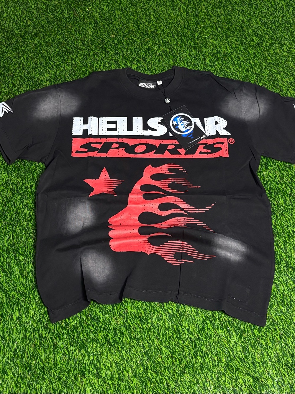 HELLSTAR Black Short-Sleeve Tee with Red Graphic